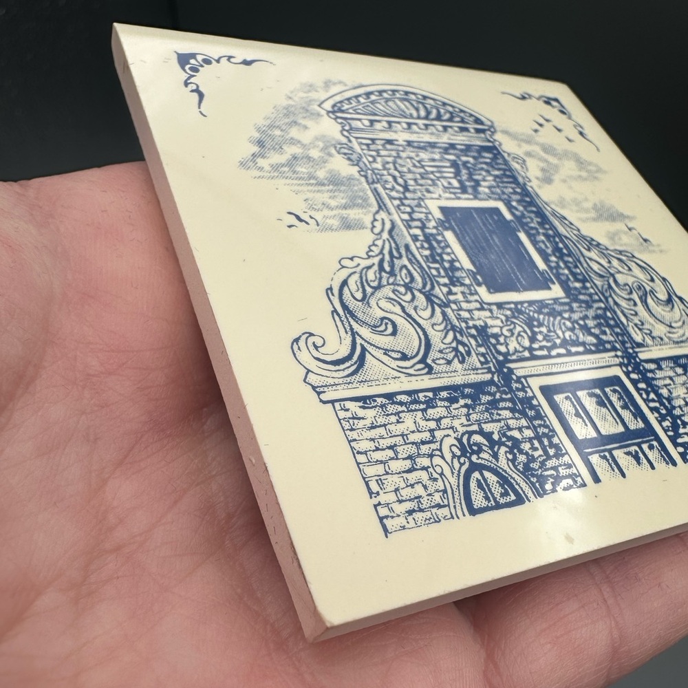 VTG KLM Business Class Airlines Dutch Tile Coaster 3”x3” 1982 - Picture 7 of 13